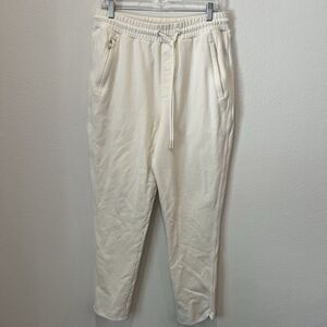 Kith Jogger Sweatpants Mens M Light Cream Heavyweight Loungewear Active Winter